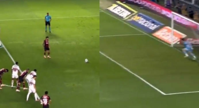 Vídeo | Arrascaeta sofre e converte pênalti para fazer 1 a 1 Flamengo e São Paulo