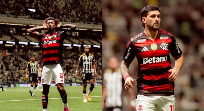 Arrascaeta e Bruno Henrique podem se ‘igualar’ a Pelé em jogo do Flamengo x Ceará