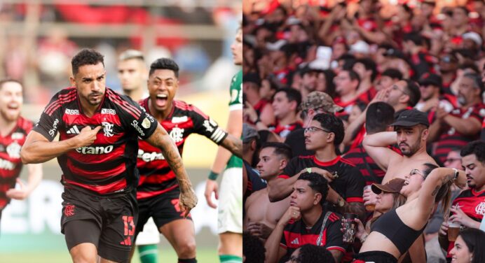 Na raça! Jogador do Flamengo participou de final da Libertadores lesionado