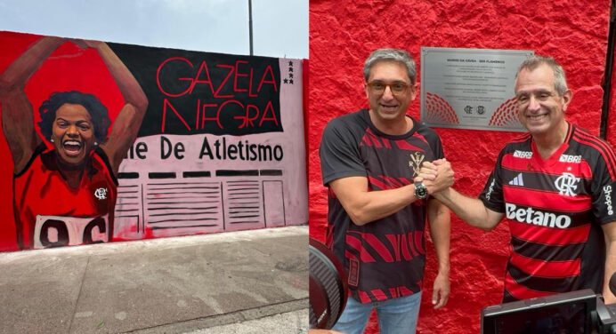 Arte, história e torcida: Flamengo apresenta novos muros da Gávea em comemoração aos 130 anos; veja vídeos