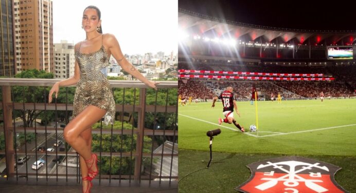 Estrela da música, Dua Lipa vai ao Maracanã ver jogo do Flamengo x Fluminense, pelo Brasileirão