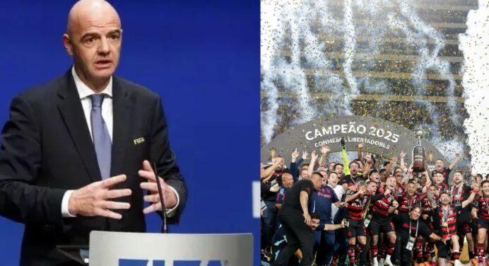 Presidente da FIFA manda recado para o Flamengo após título da Libertadores sobre o Palmeiras