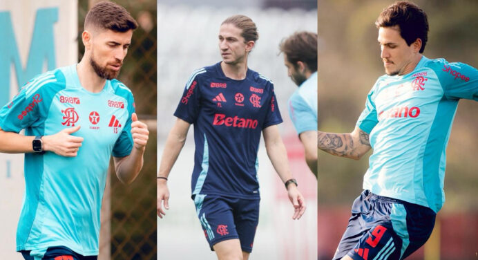 Intercontinental: Filipe Luís define time titular para jogo do Flamengo x Pyramids em treino desta sexta
