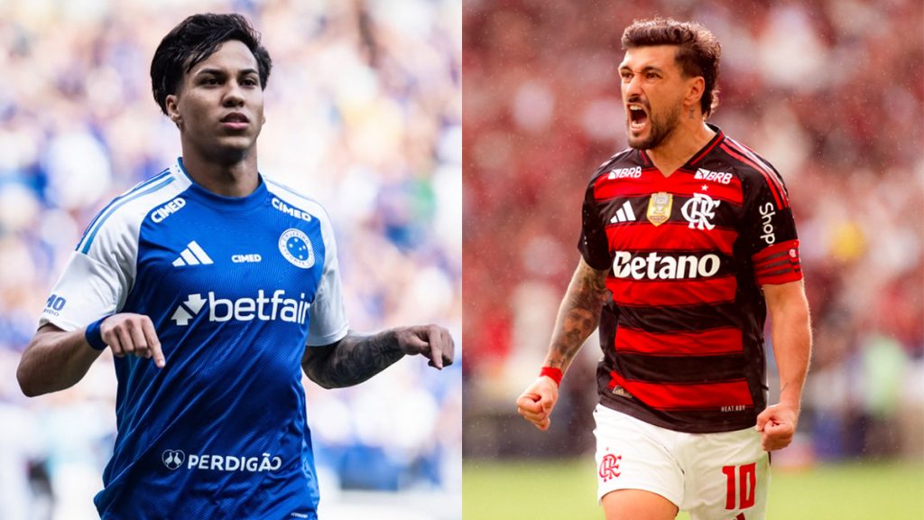 Kaio Jorge ‘inflama’ Arrascaeta antes de jogo do Flamengo; uruguaio tem chance de resposta em campo
