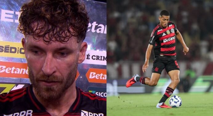 Jogador do Flamengo defende João Victor após falhas do zagueiro contra o Fluminense: “Ele é uma joia”