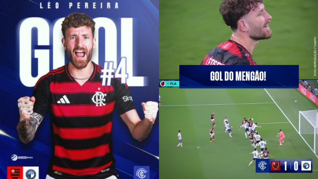 VÍDEO | GOL DO FLAMENGO! Léo Pereira aproveita cruzamento e coloca Flamengo na frente contra o Pyramids
