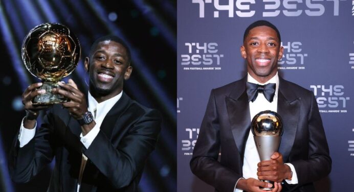 The Best: Dembélé conquista prêmio de melhor do mundo da FIFA antes de jogo do Flamengo x PSG