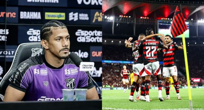 Jogador do Ceará faz pedido especial ao elenco para jogo contra o Flamengo no Maracanã