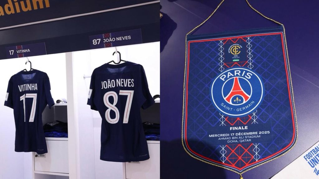 PSG divulga escalação para jogo contra o Flamengo, pela final do Mundial