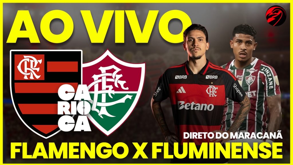 AO VIVO E COM IMAGENS: assista ao jogo do Flamengo x Fluminense pelo Carioca