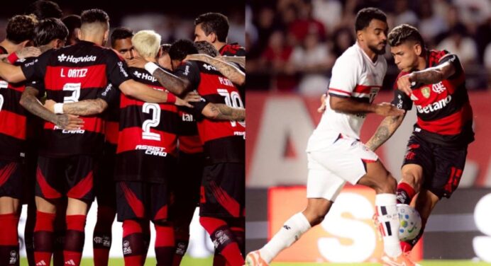 Sistema defensivo falha 2 vezes, e Flamengo estreia com derrota para o São Paulo no Brasileirão