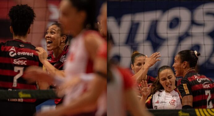 Flamengo atropela Barueri e está nas semifinais da Copa do Brasil de Vôlei
