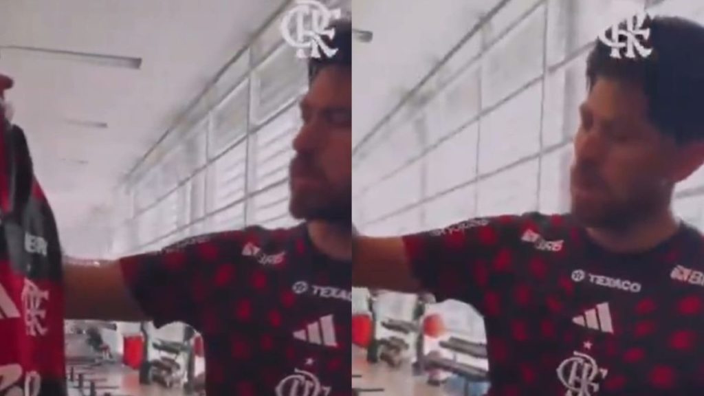 Rossi tem reação inusitada ao ser apresentado à nova camisa do Flamengo: “Está bonita, só que…”