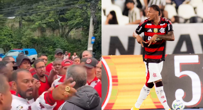 Vídeo flagra ameaça de membros de organizada contra jogadores do Flamengo