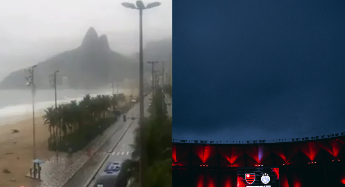 Flamengo x Sampaio Corrêa: Rio de Janeiro entra em estágio de alerta após fortes chuvas