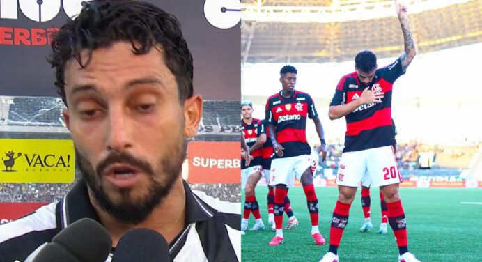 Alex Telles detona arbitragem em lance de gol do Flamengo em jogo contra o Botafogo: “Se fosse do outro lado…”
