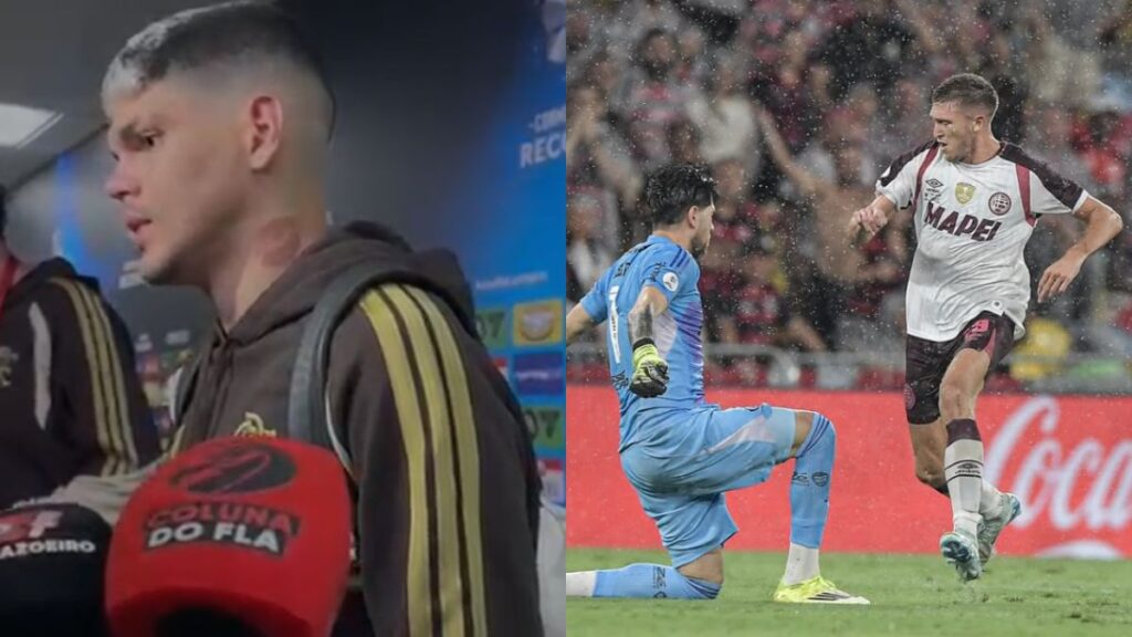 Ayrton Lucas explica erro ‘grotesco’ em jogo do Flamengo x Lanús, pela Recopa