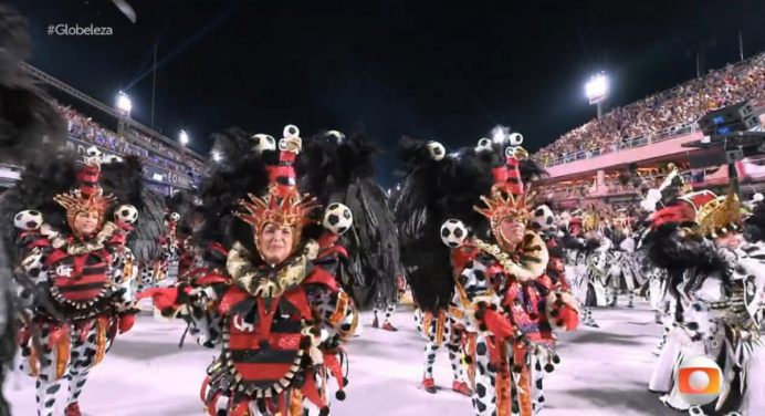 Viradouro leva rivalidade entre Flamengo e Vasco para desfile na Sapucaí e dispara como favorita ao título do Carnaval