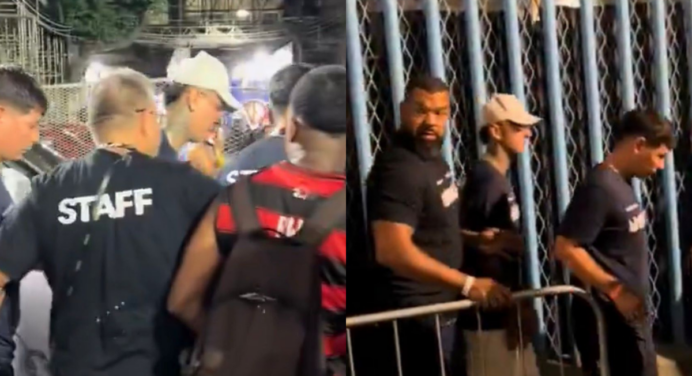Carnaval: Erick Pulgar causa ‘confusão’ na Sapucaí antes de jogo do Flamengo na Recopa