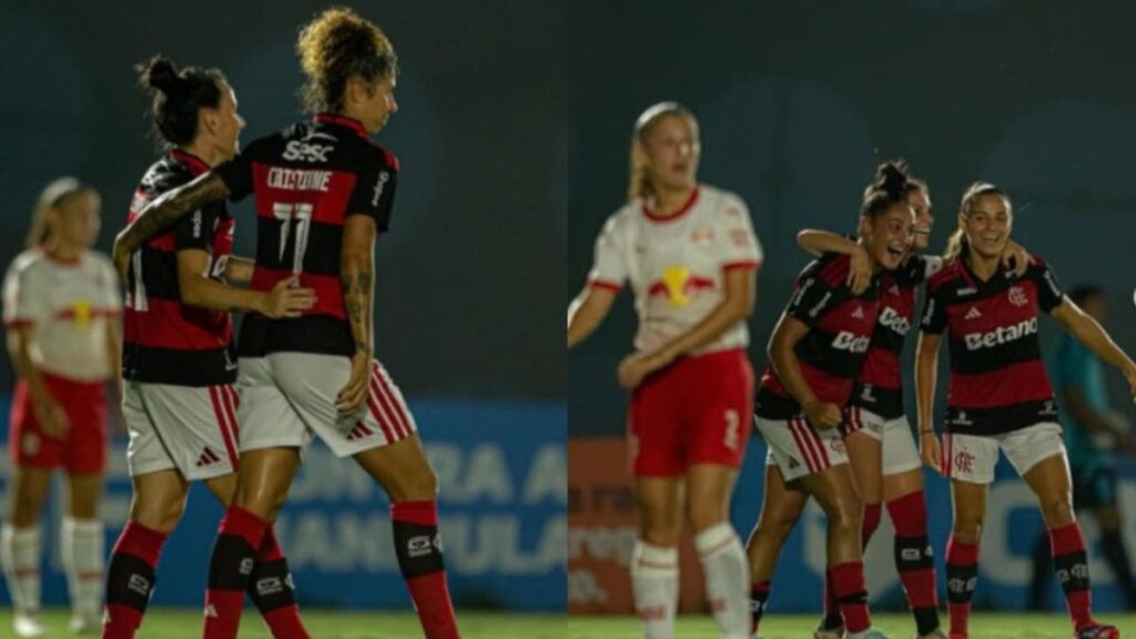 Cristiane marca, Flamengo goleia Bragantino e mantém 100% no Brasileirão Feminino