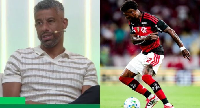 Léo Moura ‘diagnostica’ problema de Emerson Royal no Flamengo