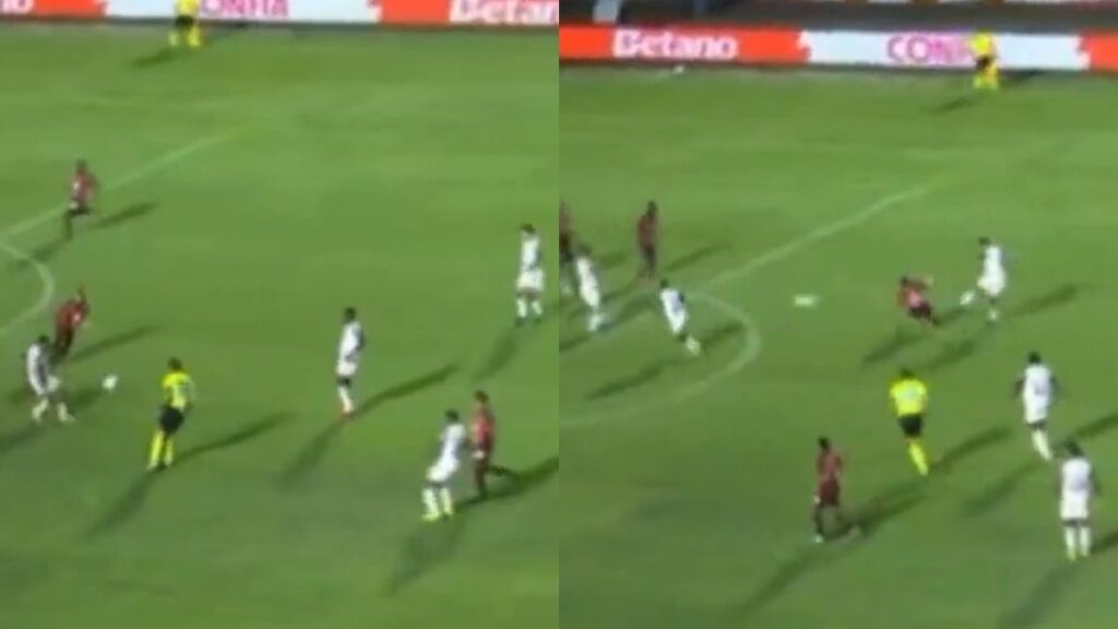 VÍDEO | Pulgar marca golaço, e Flamengo abre o placar contra o Vitória