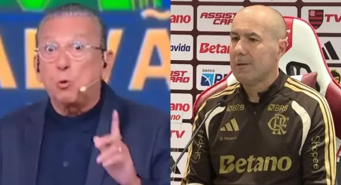 Galvão Bueno manda recado a Leonardo Jardim após jogo do Flamengo