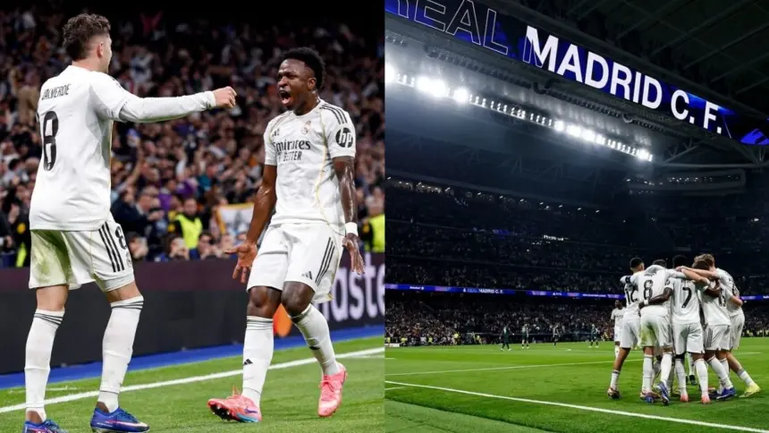Vini Jr perde p&ecirc;nalti, mas Real Madrid atropela Manchester City pela  Champions League | Coluna do Fla