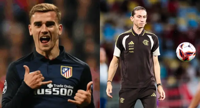Griezmann surpreende e projeta reencontro com Filipe Luís após saída do Flamengo