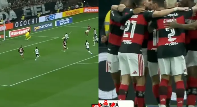 VÍDEO | Gol do Flamengo! Lucas Paquetá chuta de primeira e faz Flamengo 1 a 0 Corinthians
