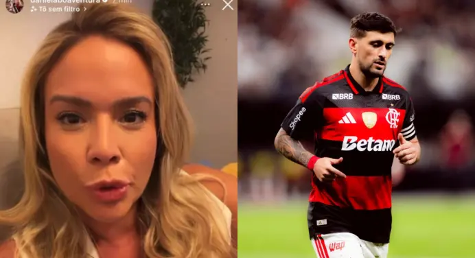 Apresentadora do Flamengo condena torcedores por críticas a Arrascaeta