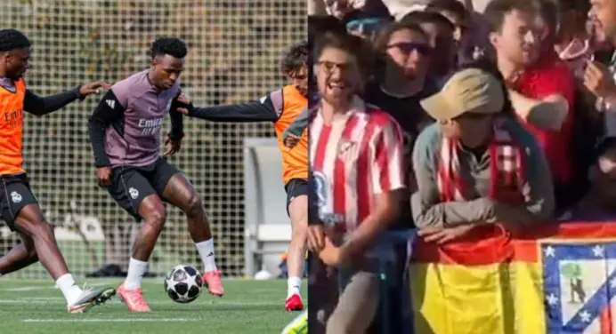 BASTA! Vini Jr é alvo de ofensas racistas em jogo do Atlético de Madrid x Barcelona, na Champions