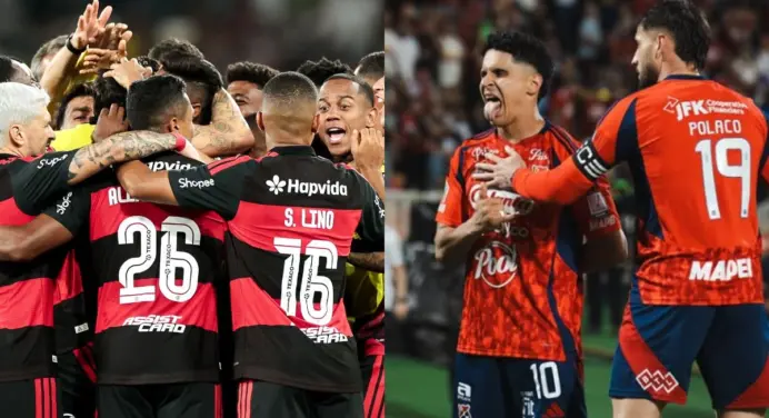 Conmebol define uniformes de Flamengo e Independiente Medellín para jogo da Libertadores