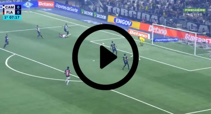 VÍDEO | Pedro faz 1º gol do Flamengo e abre o placar contra o Atlético-MG