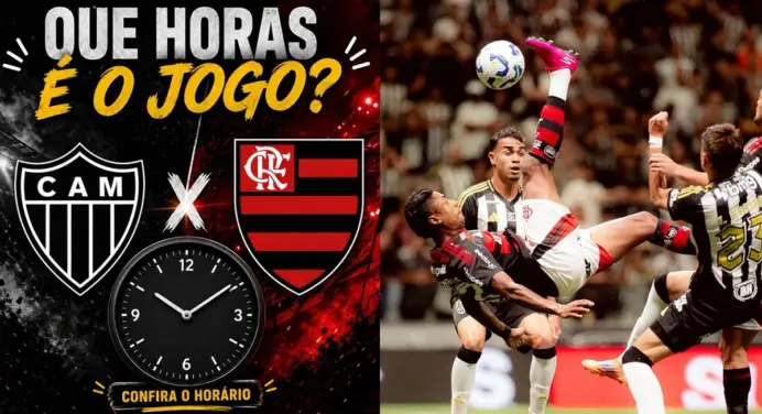 Que horas começa o jogo do Flamengo x Atlético-MG hoje, pelo Brasileirão?