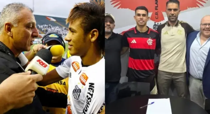 Descobridor de Neymar se encanta com novo reforço do Flamengo: “Ele não aceita perder”