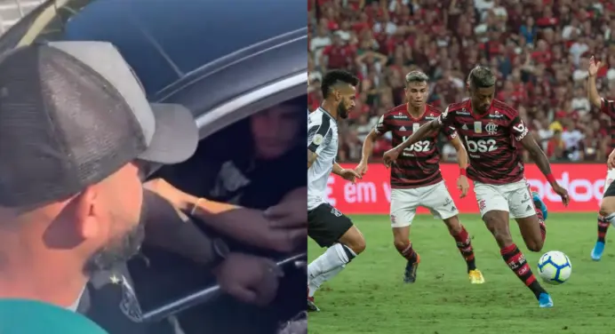 Ex-jogador do Flamengo toma ‘apavoro’ de torcedores em protesto no Atlético-MG