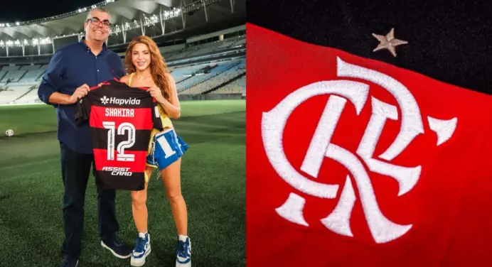 Shakira posta foto com a camisa do Flamengo antes de show no ‘Todo Mundo no Rio’