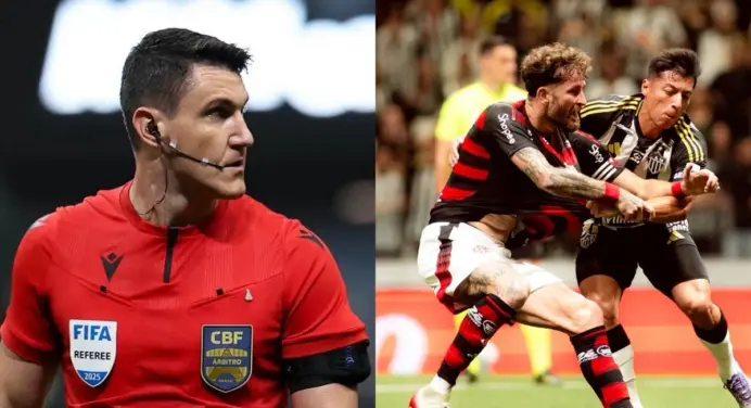CBF escala árbitro de polêmica na Supercopa para jogo do Flamengo x Atlético-MG, pelo Brasileirão