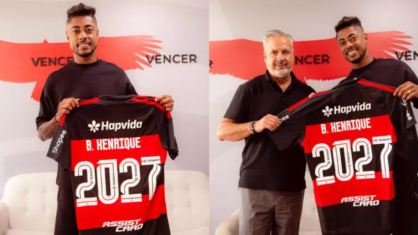 Flamengo renova contrato com Bruno Henrique