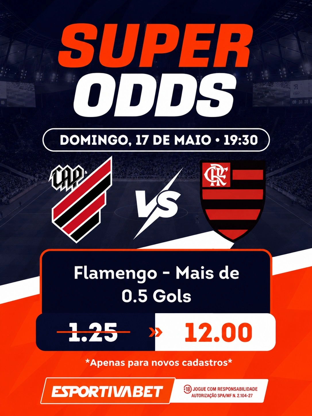 Esportiva Bet - Super Odds para Vitória x Flamengo
