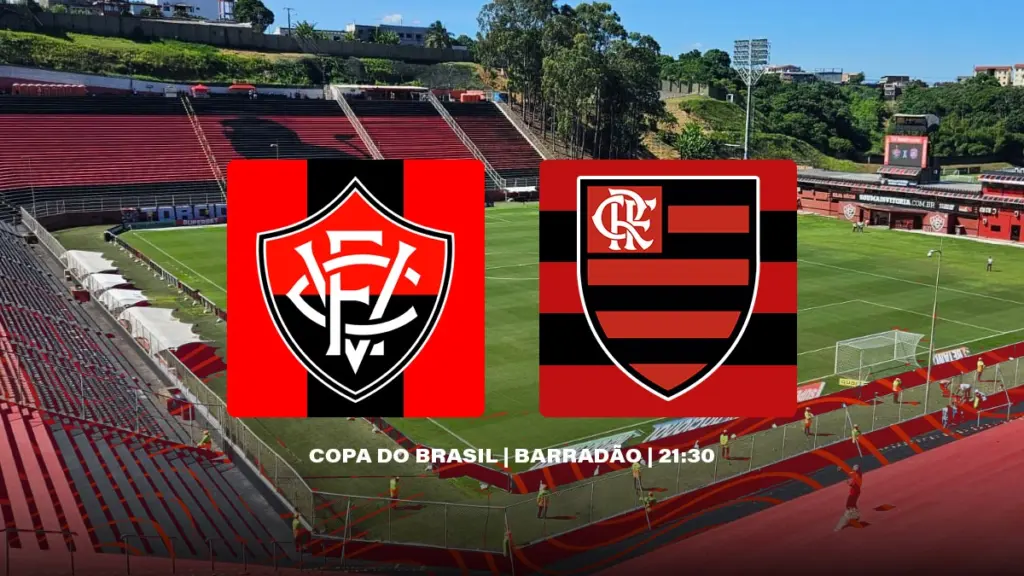 Jogo ao vivo, escalações e mais: saiba tudo sobre Vitória x Flamengo, pela Copa do Brasil
