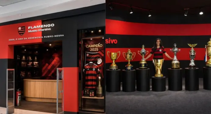 Museu Flamengo reúne pela 1ª e única vez as 7 taças conquistadas em 2025 em exposição inédita