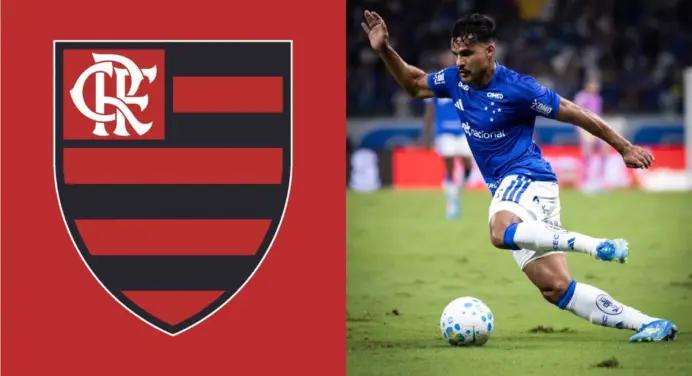 Time italiano entre na briga com Flamengo pela contratação de lateral do Cruzeiro