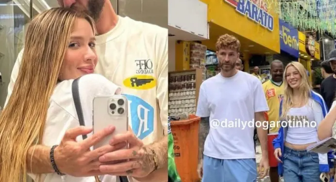 Voltaram? Léo Pereira e Karoline Lima são flagrados juntos em favela do Rio