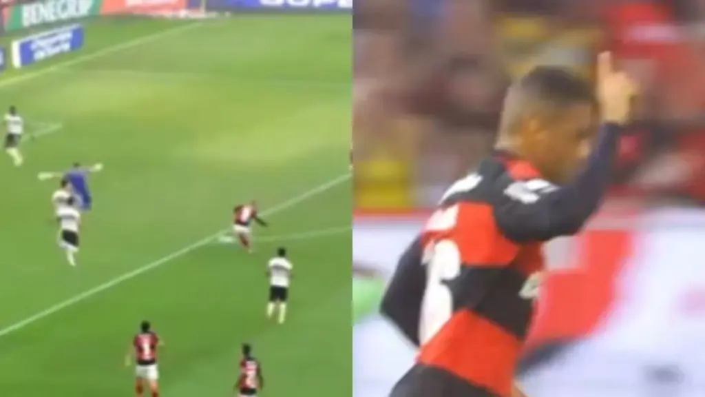 VÍDEO | Samuel Lino aproveita falha da defesa e marca 1º gol do Flamengo contra o Coritiba