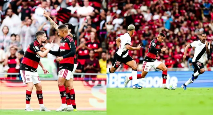 Samuel Lino desabafa após Flamengo ceder empate ao Vasco e perder chance de encostar no Palmeiras