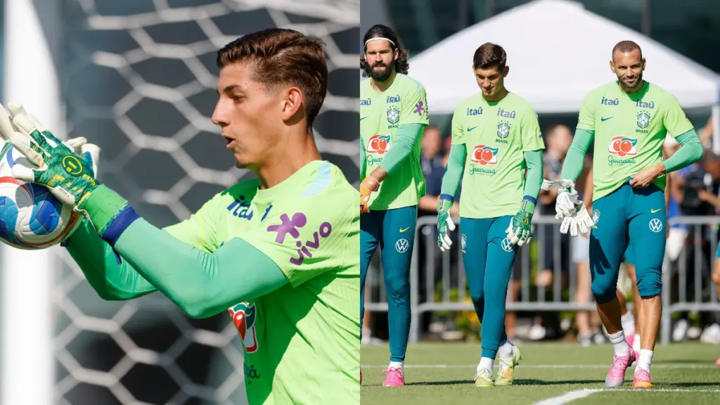 Goleiro do Flamengo faz milagre em treino da Seleção Brasileira antes da Copa do Mundo