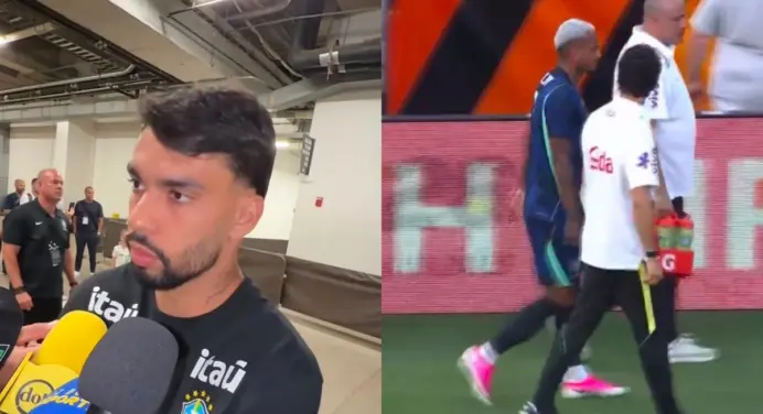 Lucas Paquetá expõe sentimento de Wesley, ex-Flamengo, após jogo do Brasil x Egito