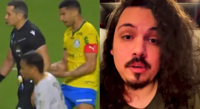 Criador de conteúdo sofre perseguição após vídeo sobre polêmica em jogo do Palmeiras